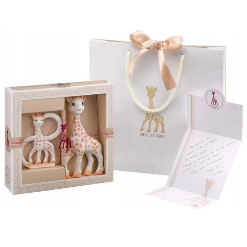 Beißring Sophie die Giraffe  – kleines Geburtstags-Set - Tublu.de