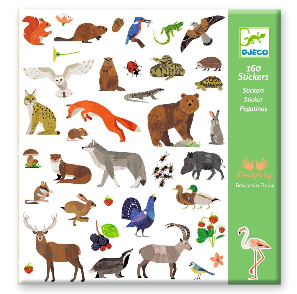 Stickerset 160 Stück – Fauna - Tublu.de