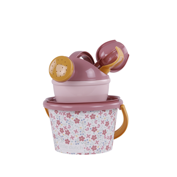 5-teiliges Strandset – Pink Flowers - Tublu.de