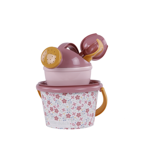 5-teiliges Strandset – Pink Flowers - Tublu.de