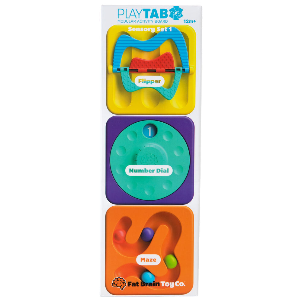 Set mit 1 sensorischen Quadraten mit Spielsteinen von PlayTab - Tublu.de