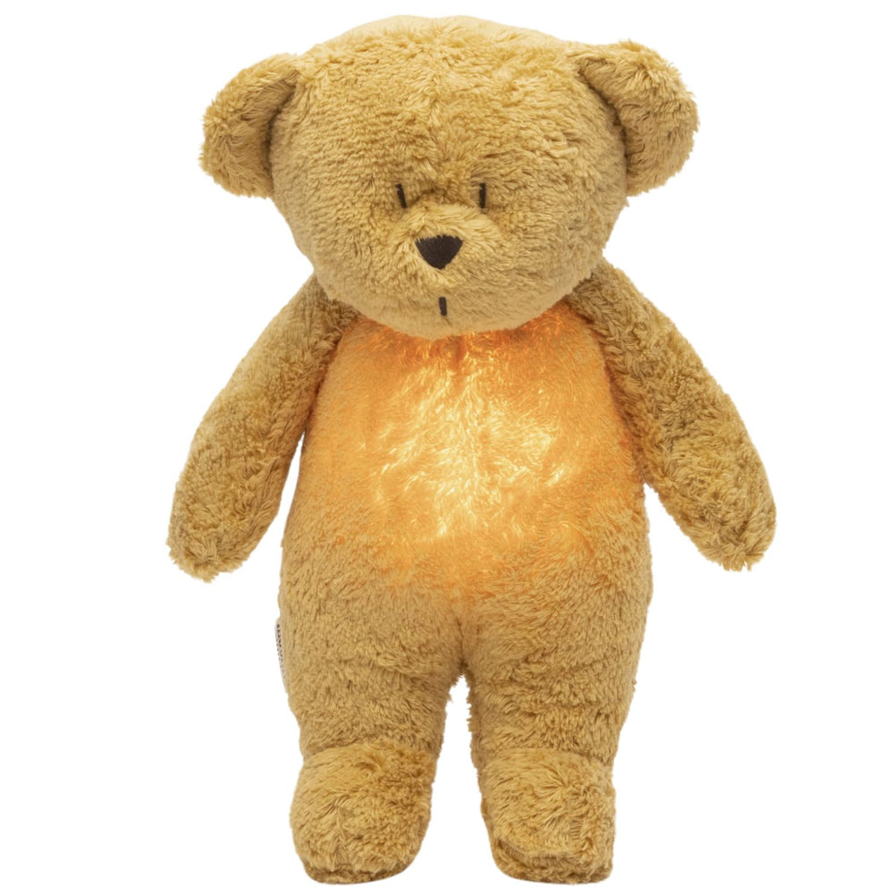 Brummender Teddybär mit Lampe Organic 2.0 – Honey