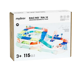 Magnetische Bausteine mit Autos – Rennbahn 115 Teile - Tublu.de