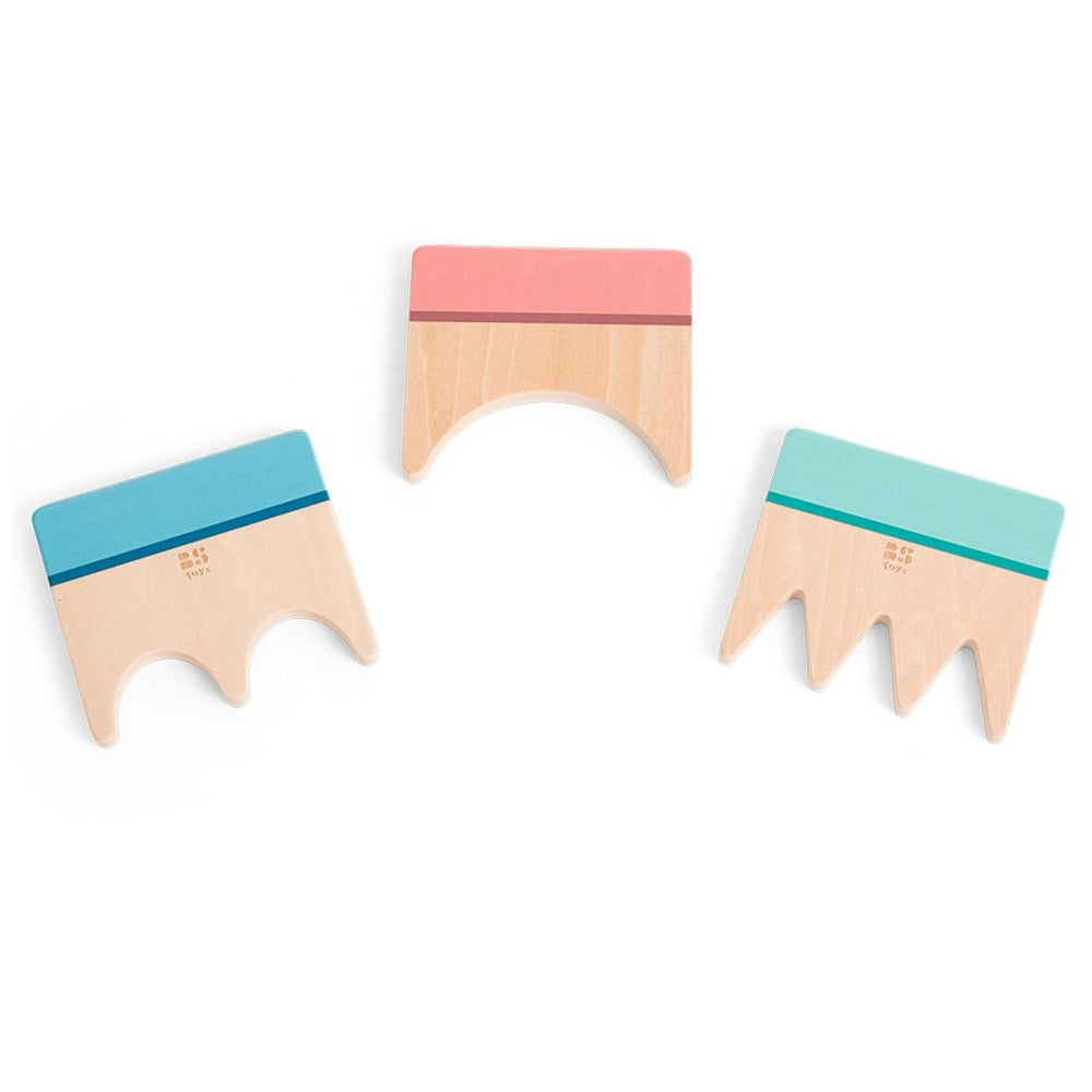 Set aus Holzschaufeln zum Formen von Mustern im Sand - Tublu.de