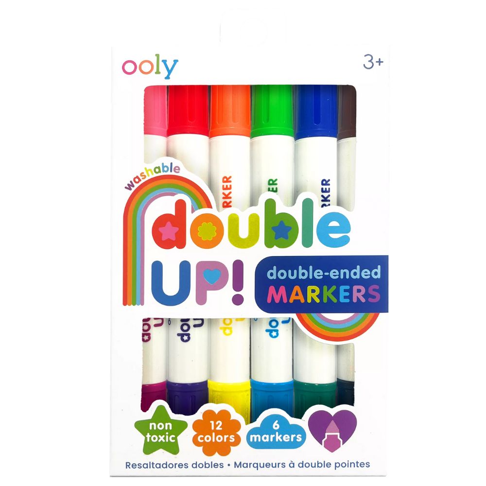 Beidseitige Filzstifte – Double Up, 6er-Set