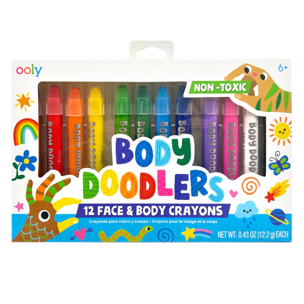 Gesichtsmalstifte – Body Doodlers, 12er-Set