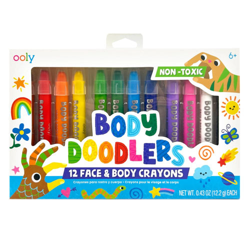 Gesichtsmalstifte – Body Doodlers, 12er-Set