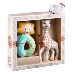 Geschenkset Sophie la girafe mit weicher Rassel - Tublu.de