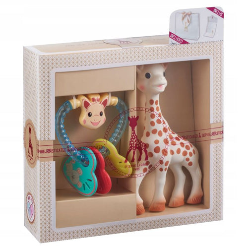 Geschenkset Sophie la girafe mit Herzrassel - Tublu.de
