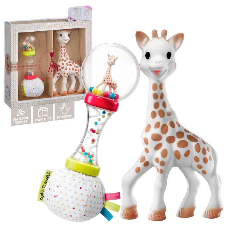 Geschenkset Sophie la girafe mit Maracas-Rassel - Tublu.de