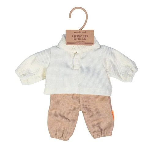 Sweatshirt und Hose für mildes Wetter für Puppen 38 cm