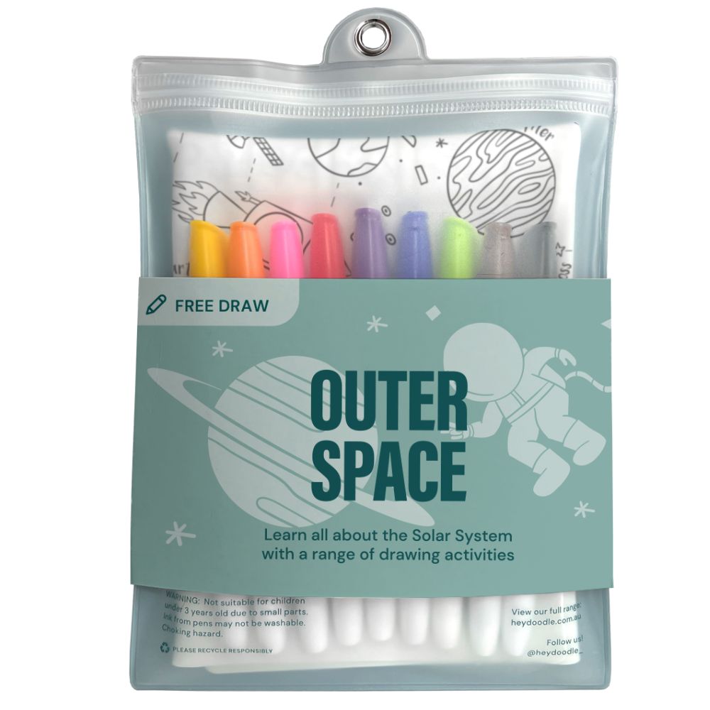 Große Silikonmatte zum wiederholten Ausmalen – Kosmos - Tublu.de