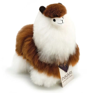 Fluffiges Alpaka Naturals-Kuscheltier – Macchiato 23 cm