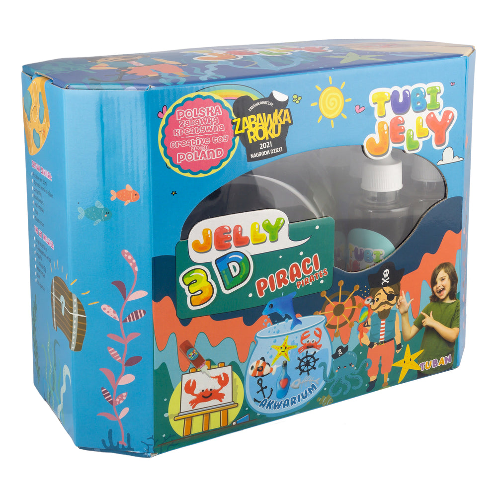 Tubi Jelly Set 8 Farben + kleines Aquarium - Piraten