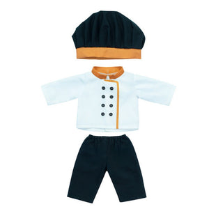 Kochuniform für 38 cm große Puppe