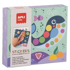 Set mit geometrischen Aufklebern – Ozean