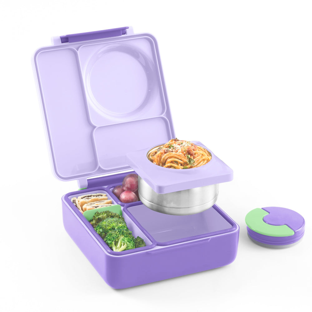 Lunchbox mit Thermoskanne OmieBox – Lilac Purple