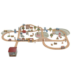 Drewniana kolejka XXL Little Dutch 114 el.