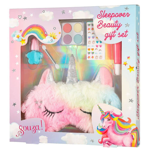 Make-up-Kosmetik für Kinder, Set mit Schlafmaske – Einhorn