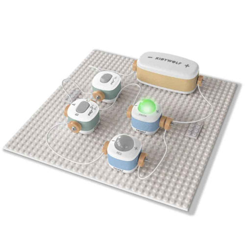 Zestaw konstrukcyjny elektryczność Kidywolf - Starter 11 el.