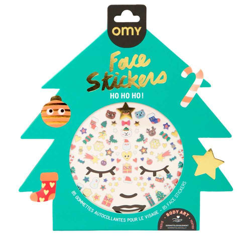 Naklejki na twarz OMY - Christmas edition 85 szt.