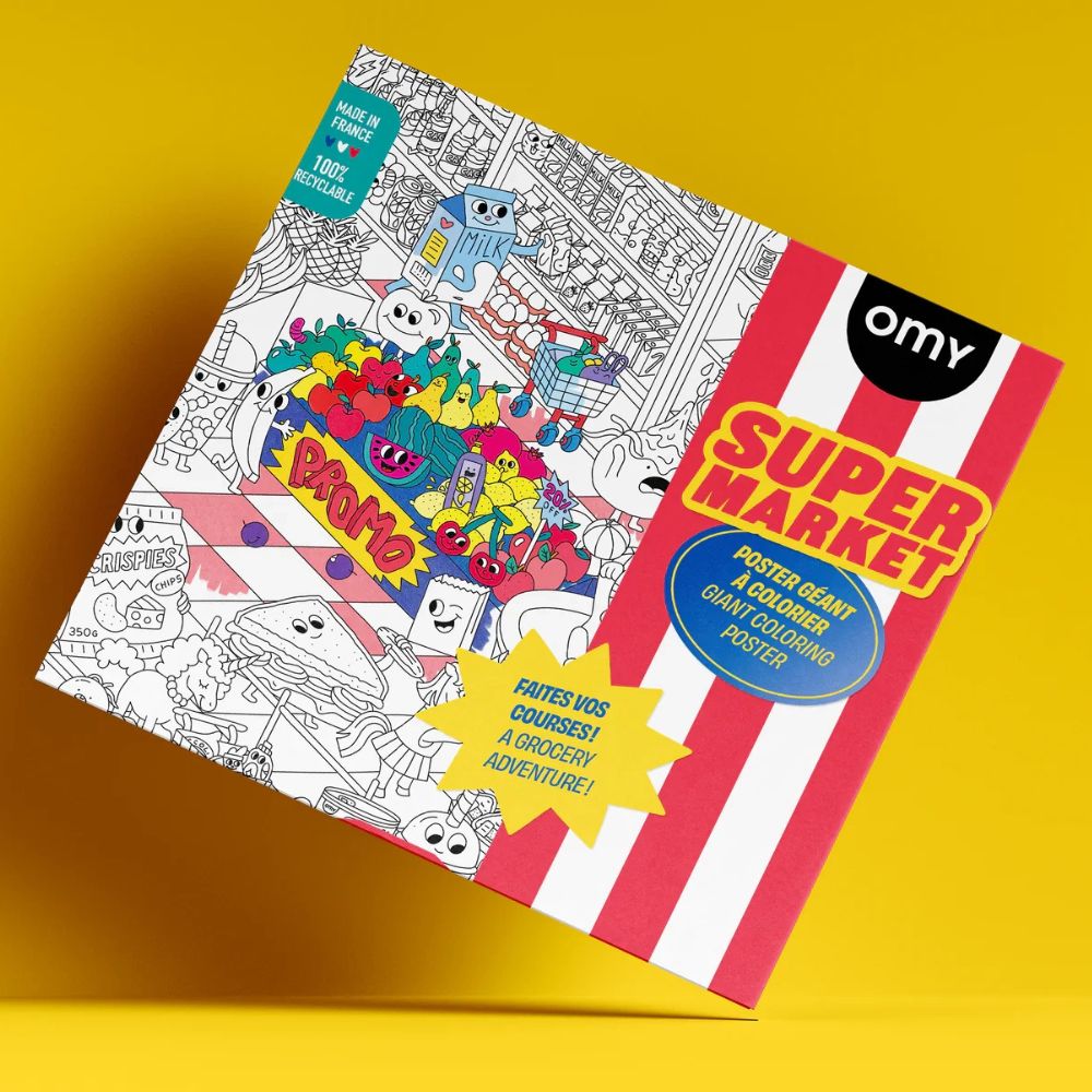 Riesiges Malbuch – Supermarkt 100 x 70 cm