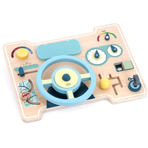 Holz-Armaturenbrett als Manipulationsspielzeug