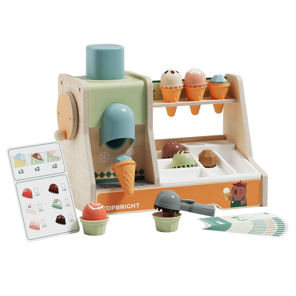 Große Eisdiele aus Holz