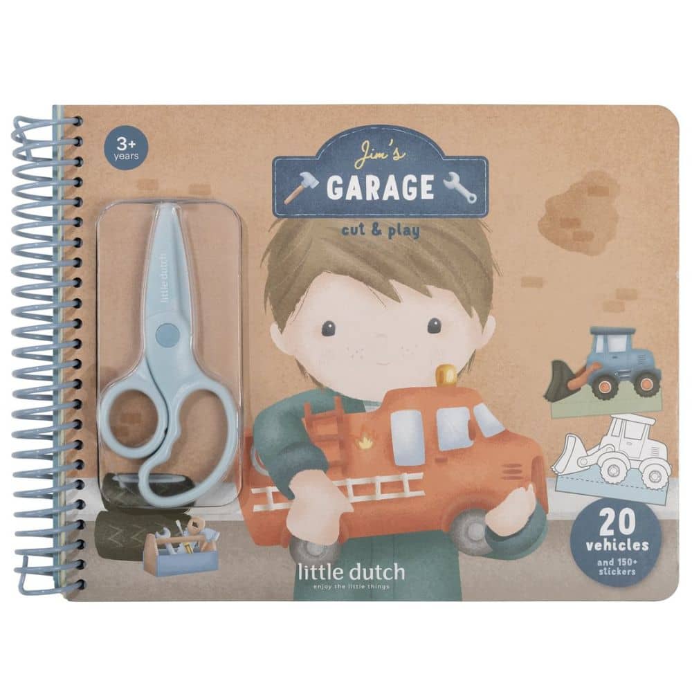 Kreatives Heft mit Schere – Jim & Friends