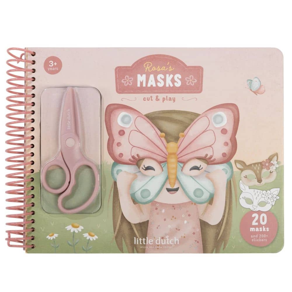 Kreatives Heft mit Schere – Rosa & Friends