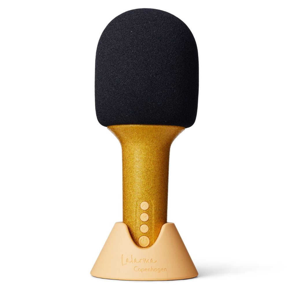 Glitter Groove Karaoke Microphone - Gold