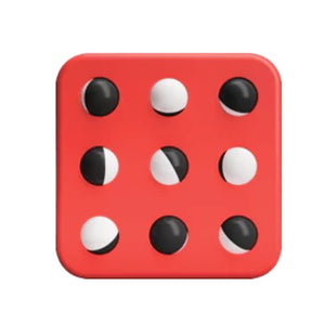 Sensorisches Quadrat PlayTab – Weiß-schwarze Kugeln