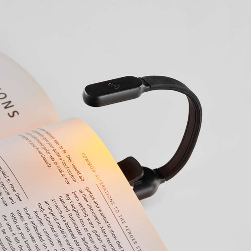 LED-Leselampe für Bücher mit USB-Anschluss – schwarz