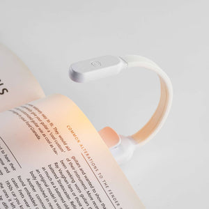 LED-Leselampe für Bücher mit USB-Anschluss – weiß