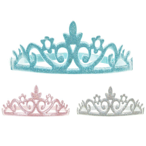 Gummiband-Stirnband – Prinzessinnenkrone, 3 Stück