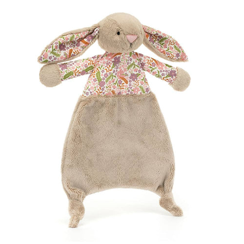 Stofftier-Häschen mit Blumenöhrchen Petal – Beige 28 cm