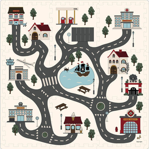 Schaumstoffmatte 100 x 100 cm – Roadtrip