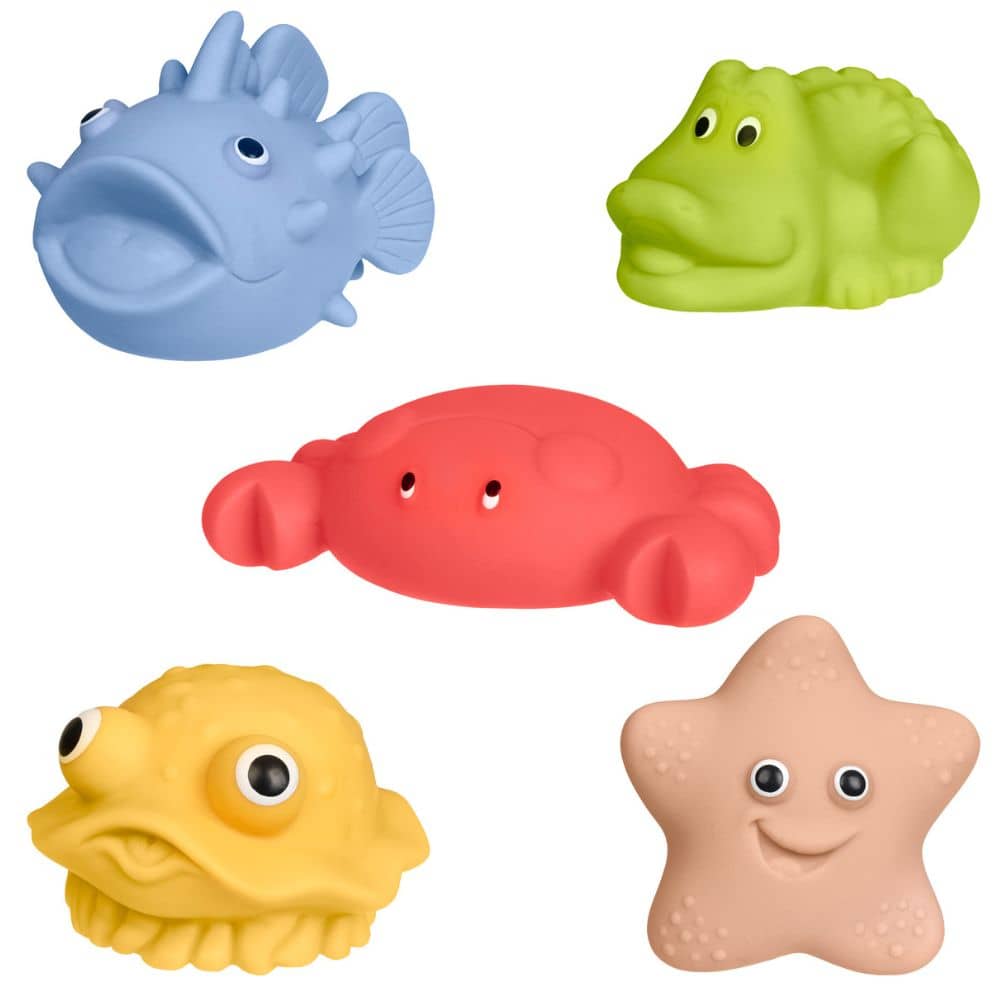 Meeres-Badefiguren, 5 Stück, ohne Loch