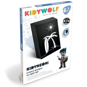 Einsätze für leuchtende Wanddekorationen – Kidyneon Sport, 5 Stück