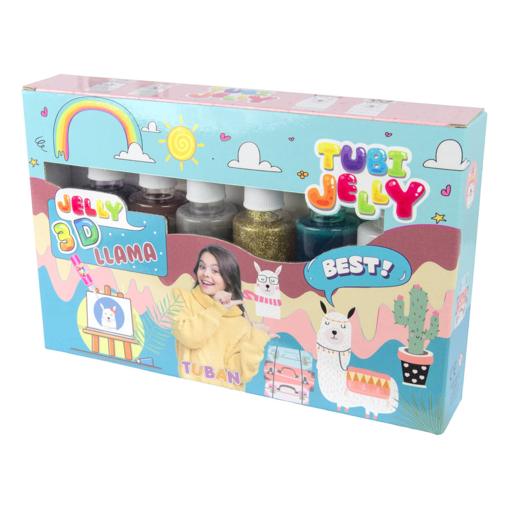 Tubi Jelly Set mit 6 Farben – Lama
