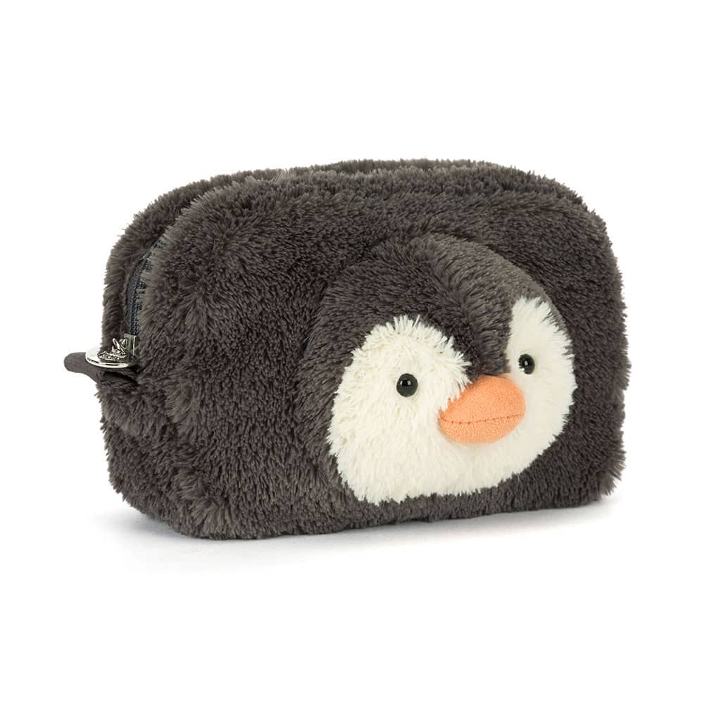 Plüsch-Federmäppchen, Kosmetiktasche – Pinguin 19 cm