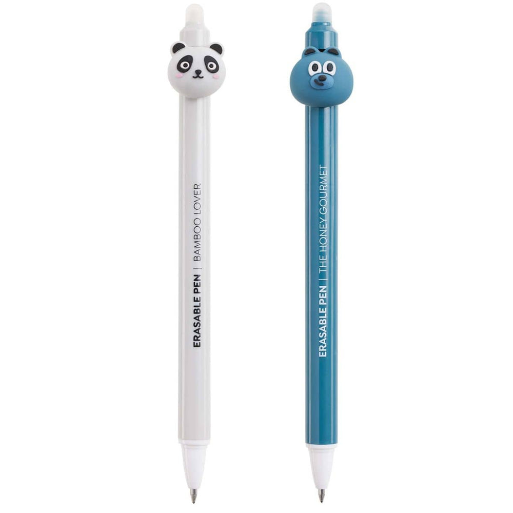Radierbare Stifte im Set – Panda & Bär (2 Stück)