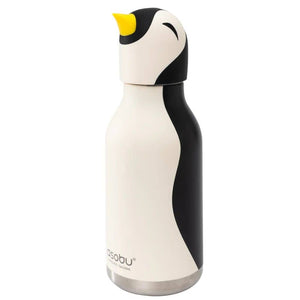Thermo-Trinkflasche mit Strohhalm Bestie – Pinguin (460 ml)