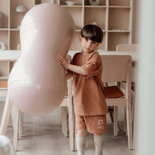 Erdnuss-Gymnastikball für Kinder - Pink