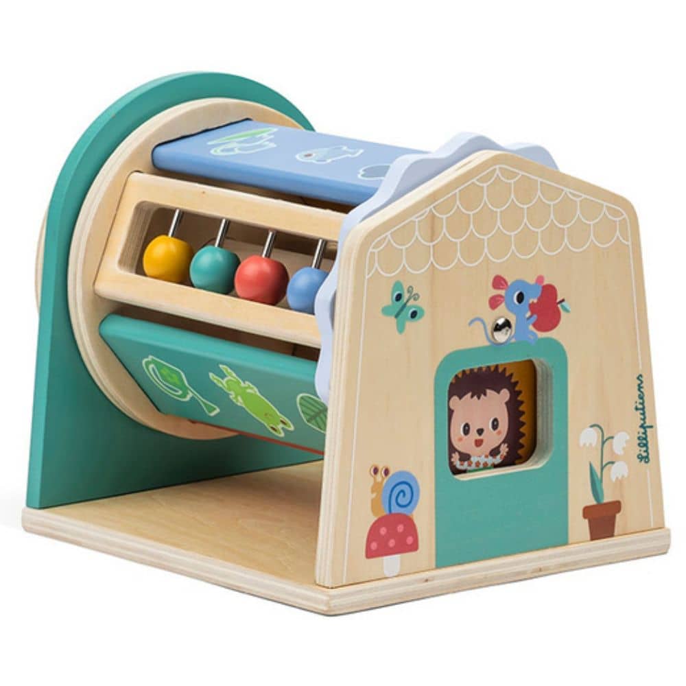 Multifunktionales Spielzeug: drehbarer Spinner mit Spiegel – Turnicolor 9m+