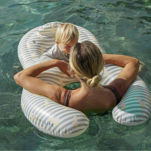 Schwimmender Babysitz – Duck Sage Stripe