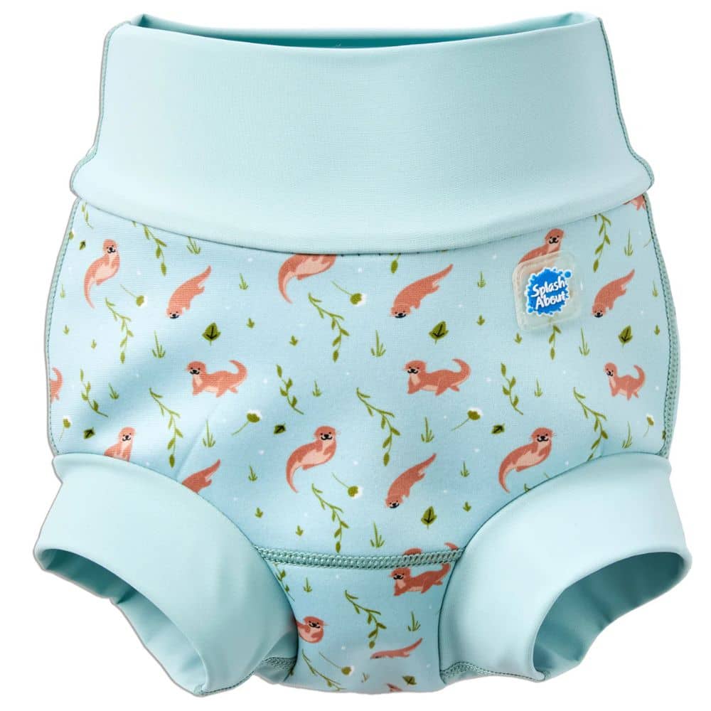 Happy Nappy DUO Schwimmwindel für 2–3-Jährige – Playful Otters (XXL)
