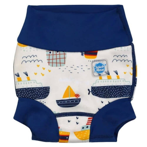 Happy Nappy DUO Schwimmwindel 12–24 Monate – Tug Boats (XL)