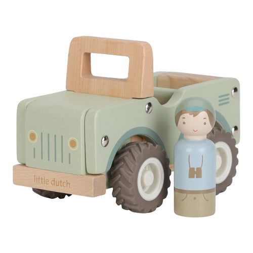 Holzauto grün - Safari Friends