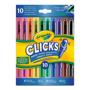 Selbstschreibende Filzstifte – abwaschbar, Clicks, 10 Stück